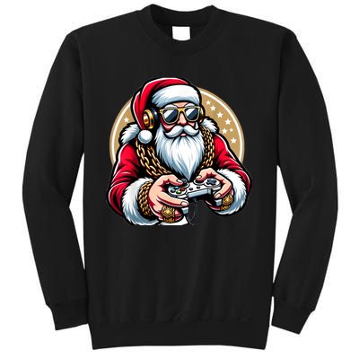 Christmas Video Game Santa Gamer Xmas Sweatshirt