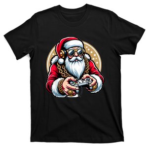 Christmas Video Game Santa Gamer Xmas T-Shirt