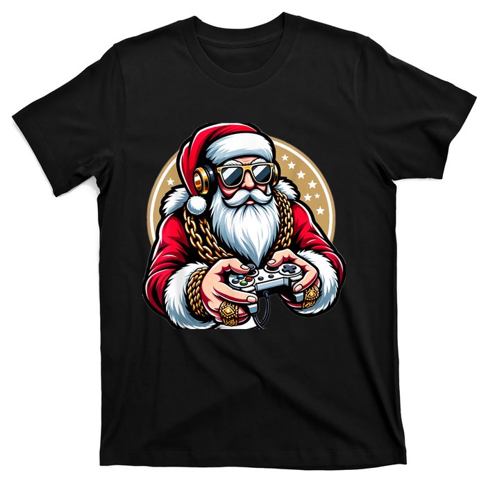 Christmas Video Game Santa Gamer Xmas T-Shirt