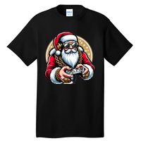 Christmas Video Game Santa Gamer Xmas Tall T-Shirt