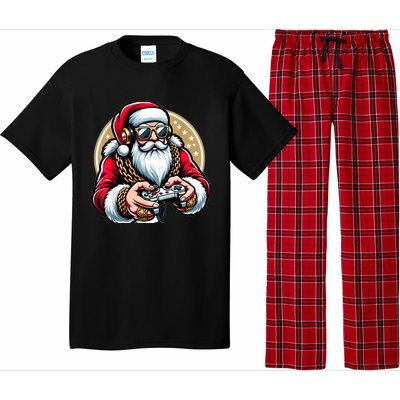 Christmas Video Game Santa Gamer Xmas Pajama Set