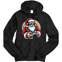 Christmas Video Game Santa Gamer Xmas Tie Dye Hoodie