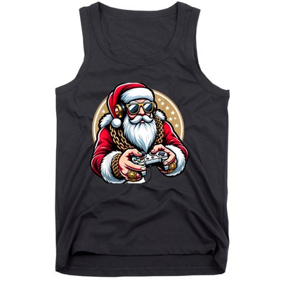 Christmas Video Game Santa Gamer Xmas Tank Top