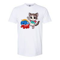 Cat Vs. Gop Elephant Kamala Harris Anti Trump Anti Maga Softstyle CVC T-Shirt