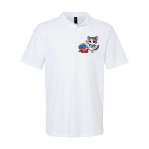 Cat Vs. Gop Elephant Kamala Harris Anti Trump Anti Maga Softstyle Adult Sport Polo