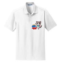 Cat Vs. Gop Elephant Kamala Harris Anti Trump Anti Maga Dry Zone Grid Polo