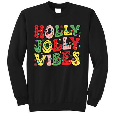 Christmas Vibes Holly Christmas Jolly Santa Winter Xmas 2024 Sweatshirt