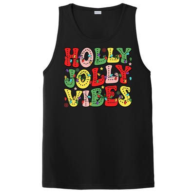 Christmas Vibes Holly Christmas Jolly Santa Winter Xmas 2024 PosiCharge Competitor Tank