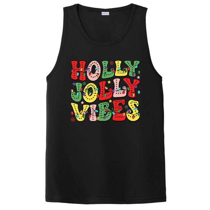 Christmas Vibes Holly Christmas Jolly Santa Winter Xmas 2024 PosiCharge Competitor Tank