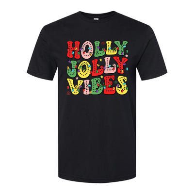 Christmas Vibes Holly Christmas Jolly Santa Winter Xmas 2024 Softstyle CVC T-Shirt