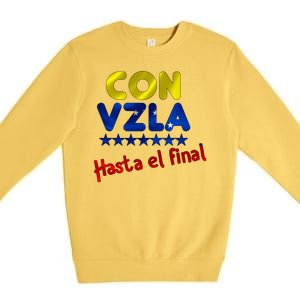 Con Venezuela Hasta El Final Premium Crewneck Sweatshirt