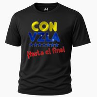 Con Venezuela Hasta El Final Cooling Performance Crew T-Shirt