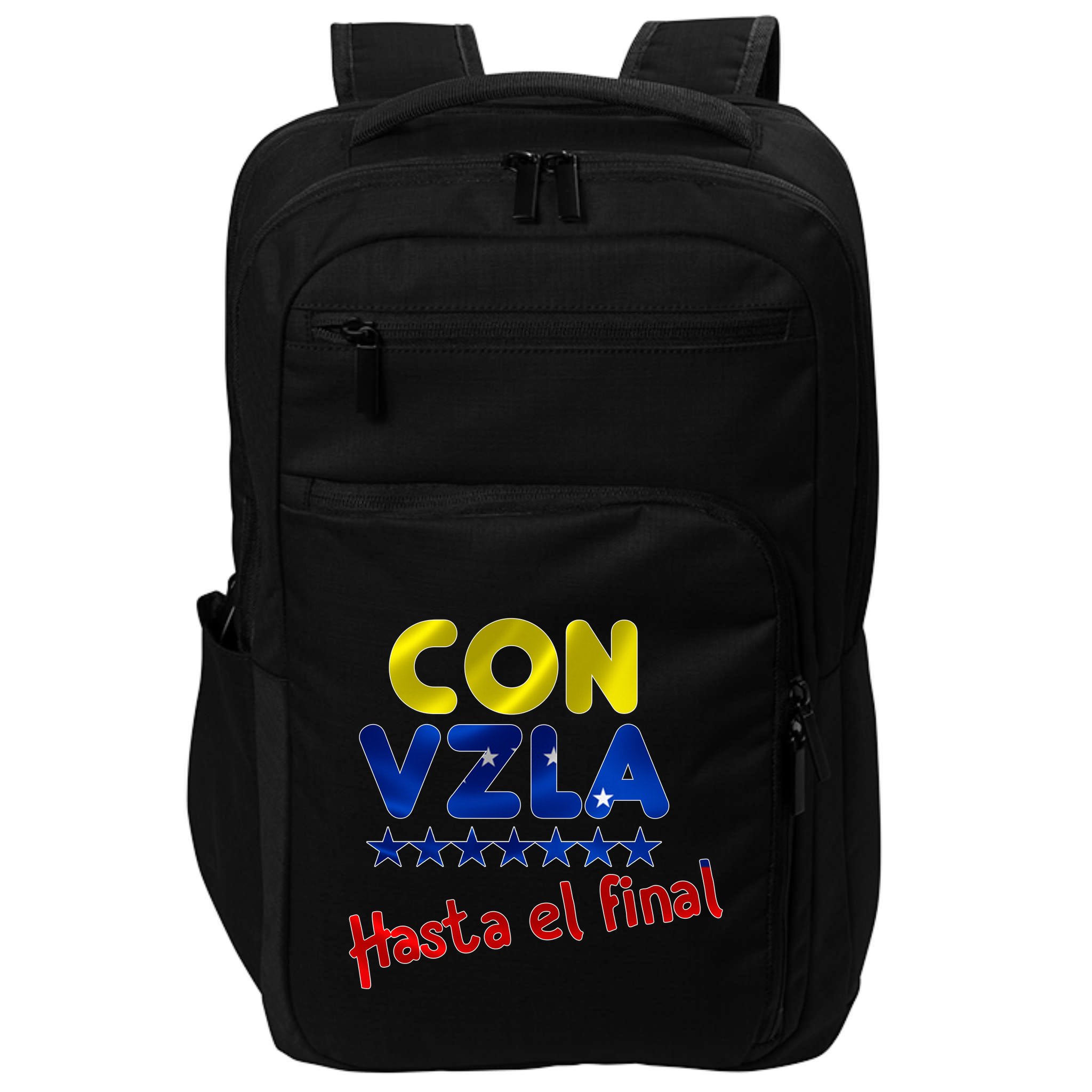 Con Venezuela Hasta El Final Impact Tech Backpack