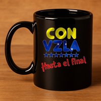 Con Venezuela Hasta El Final 11oz C Handle Ceramic Mug