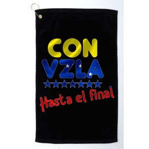 Con Venezuela Hasta El Final Platinum Collection Golf Towel