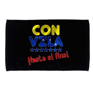 Con Venezuela Hasta El Final Microfiber Hand Towel