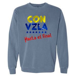 Con Venezuela Hasta El Final Garment-Dyed Sweatshirt