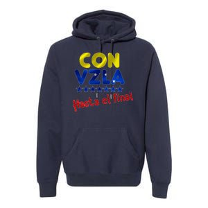 Con Venezuela Hasta El Final Premium Hoodie