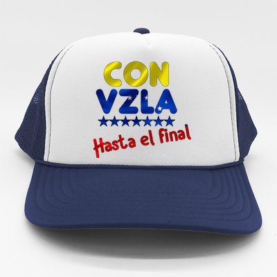 Con Venezuela Hasta El Final Trucker Hat