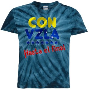 Con Venezuela Hasta El Final Kids Tie-Dye T-Shirt