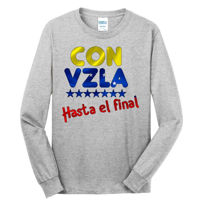 Con Venezuela Hasta El Final Tall Long Sleeve T-Shirt