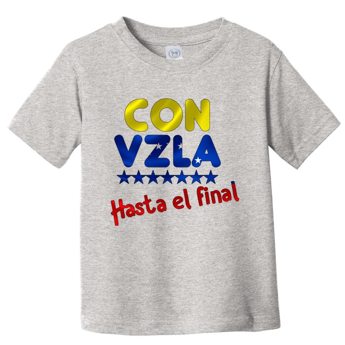 Con Venezuela Hasta El Final Toddler T-Shirt