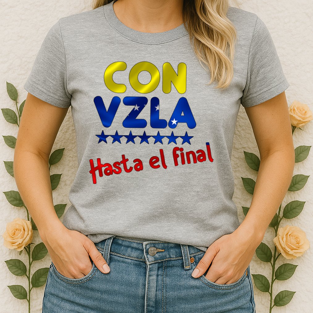 Con Venezuela Hasta El Final Womens T-Shirt