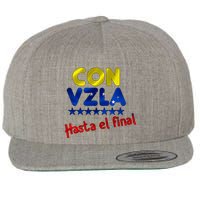 Con Venezuela Hasta El Final Wool Snapback Cap