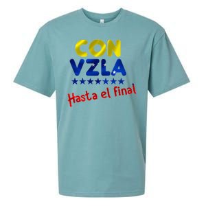 Con Venezuela Hasta El Final Sueded Cloud Jersey T-Shirt