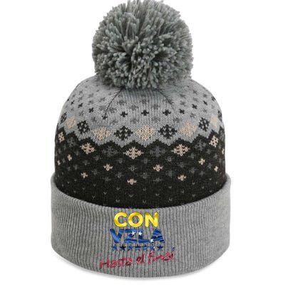 Con Venezuela Hasta El Final Maria Corina Machado Edmundo The Baniff Cuffed Pom Beanie