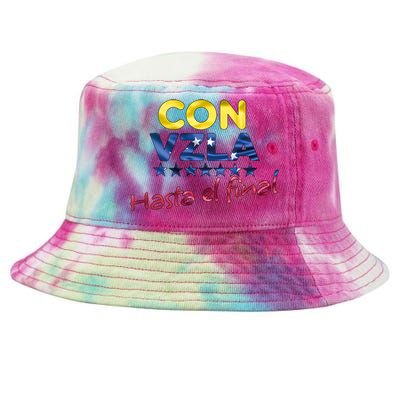 Con Venezuela Hasta El Final Maria Corina Machado Edmundo Tie-Dyed Bucket Hat