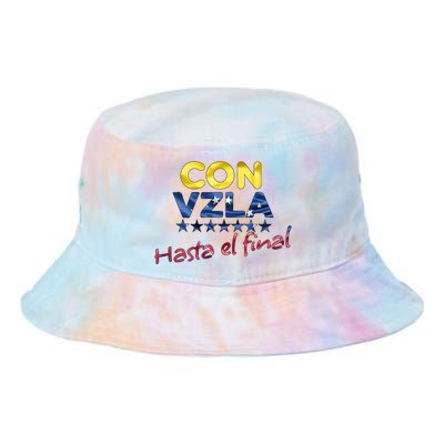 Con Venezuela Hasta El Final Maria Corina Machado Edmundo Tie Dye Newport Bucket Hat