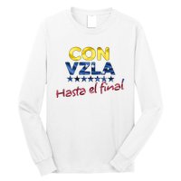 Con Venezuela Hasta El Final Maria Corina Machado Edmundo Long Sleeve Shirt