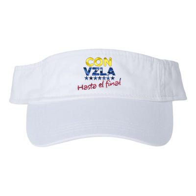 Con Venezuela Hasta El Final Maria Corina Machado Edmundo Valucap Bio-Washed Visor