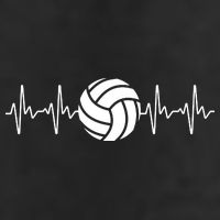 Cool Volleyball Heartbeat Design Volleyball Coach 7 Panel Mesh Trucker Snapback Hat