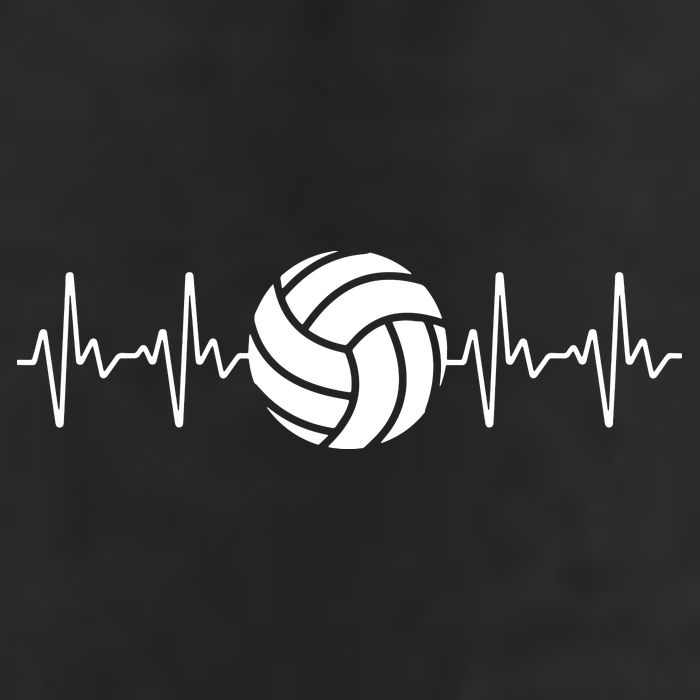 Cool Volleyball Heartbeat Design Volleyball Coach 7 Panel Mesh Trucker Snapback Hat