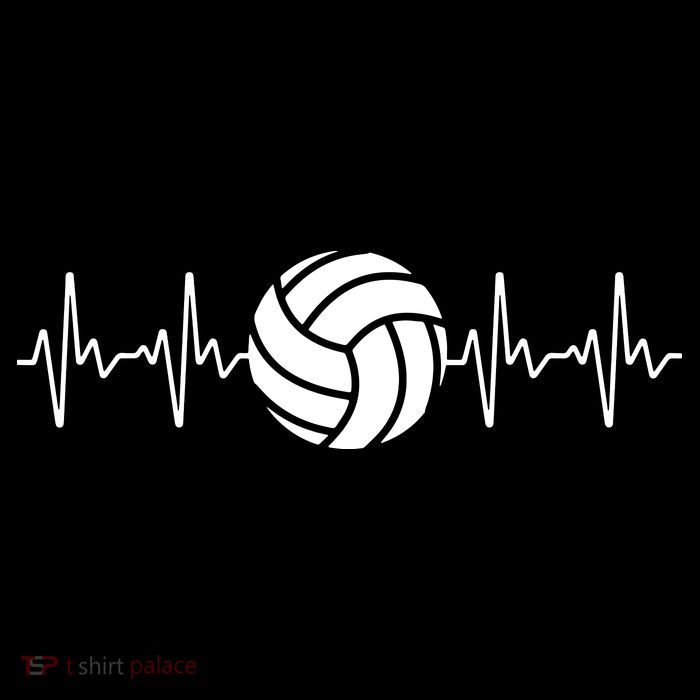 Cool Volleyball Heartbeat Design Volleyball Coach T-Shirt