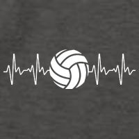 Cool Volleyball Heartbeat Design Volleyball Coach Vector Backpack