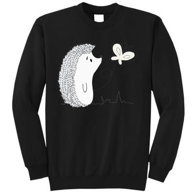 Cute Vintage Hedgehog & Butterfly Art & Gift G005287 Sweatshirt