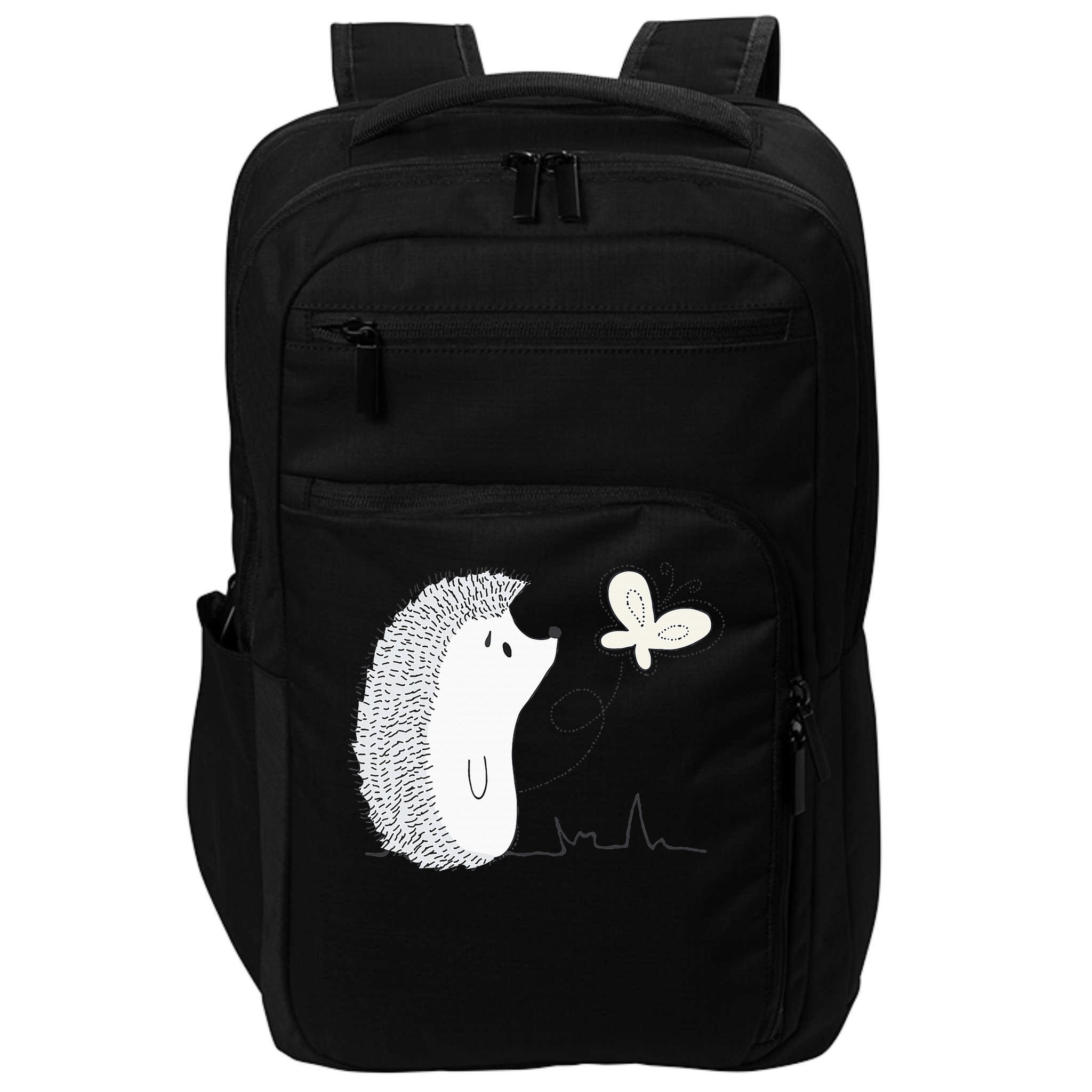 Cute Vintage Hedgehog & Butterfly Art & Gift G005287 Impact Tech Backpack