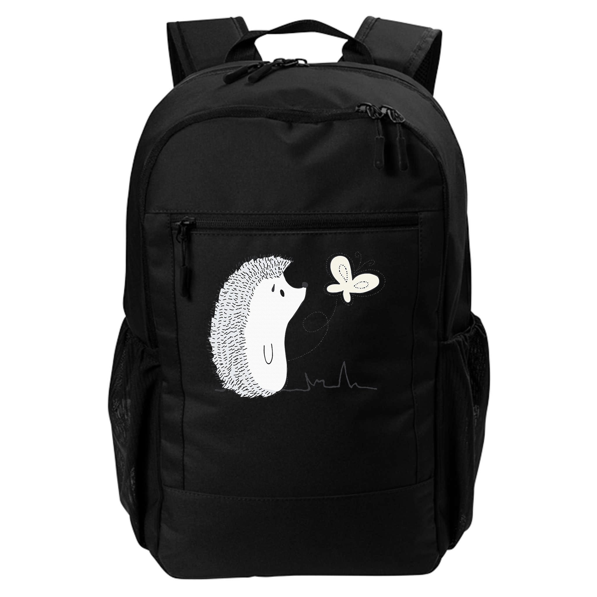 Cute Vintage Hedgehog & Butterfly Art & Gift G005287 Backpack