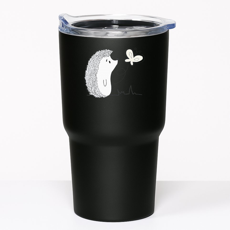 Cute Vintage Hedgehog & Butterfly Art & Gift G005287 Tumbler