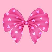 Cute Valentine Heart Print Ribbon Bow Hoodie