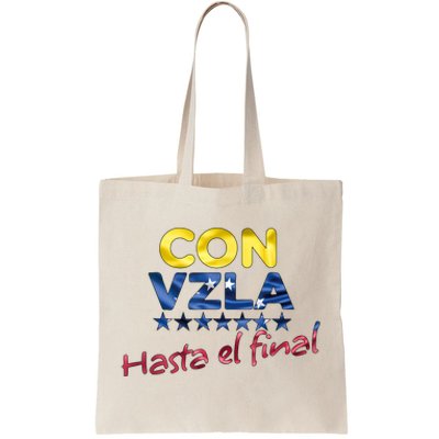 Con Venezuela Hasta El Final Maria Corina Machado Edmundo Tote Bag