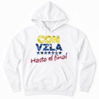 Con Venezuela Hasta El Final Maria Corina Machado Edmundo Hoodie