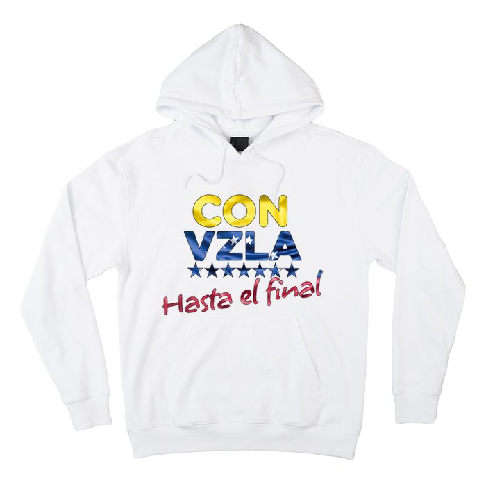 Con Venezuela Hasta El Final Maria Corina Machado Edmundo Hoodie