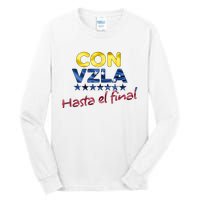 Con Venezuela Hasta El Final Maria Corina Machado Edmundo Tall Long Sleeve T-Shirt