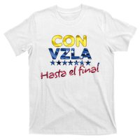 Con Venezuela Hasta El Final Maria Corina Machado Edmundo T-Shirt