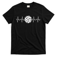 Cool Volleyball Heartbeat Design Volleyball Coach T-Shirt