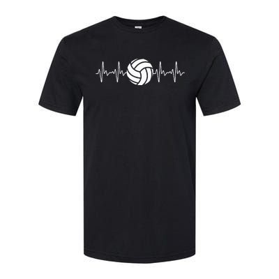 Cool Volleyball Heartbeat Design Volleyball Coach Softstyle® CVC T-Shirt